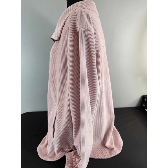 Urban Daisy half zip corduroy pull over womens sz large pink - Picture 5 of 8